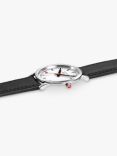 Mondaine Unisex Simply Elegant Leather Strap Watch