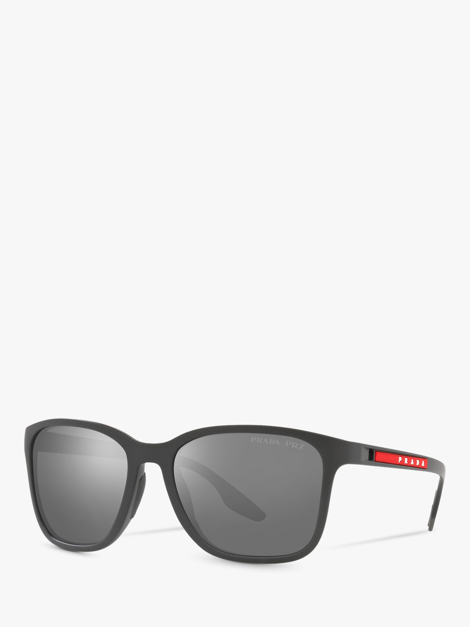 Prada Linea Rossa PS 02WS Men's Pillow Polarised Sunglasses, Grey
