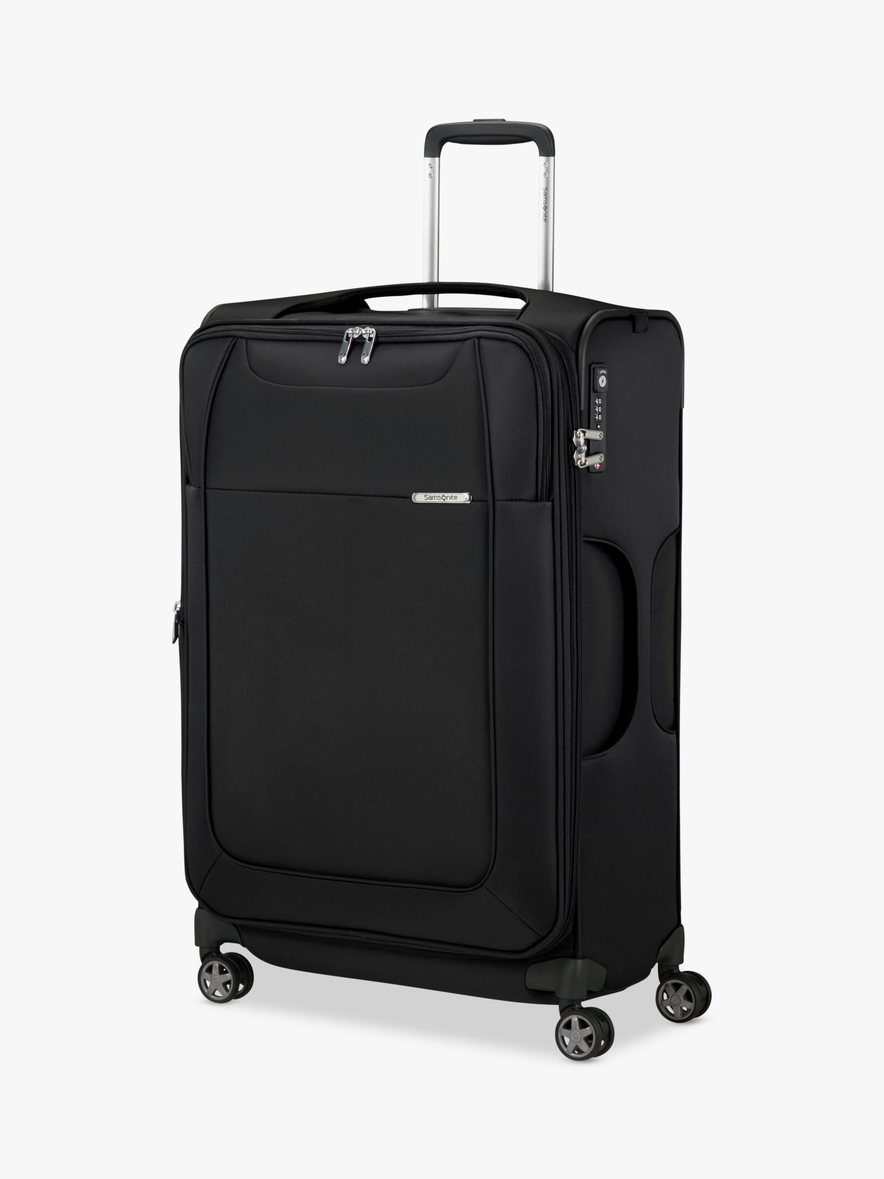 Samsonite D'lite 4-Wheel 71cm Medium Expandable Suitcase, Black