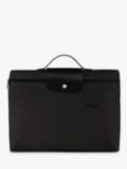 Longchamp Le Pliage Green Recycled Canvas Briefcase, Black