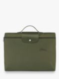 Longchamp Le Pliage Green Recycled Canvas Briefcase
