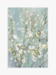 Asia Jensen - 'Almond Blossoms' Canvas Print, 90 x 60cm, Teal/Multi