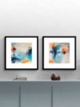 Natasha Barnes - 'Promise' Abstract Framed Print & Mount, Set of 2, 61.5 x 61.5cm, Blue/Multi