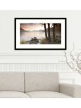 Mike Shepherd - 'Misty Lake' Framed Print & Mount, 64.5 x 104.5cm, Green/Multi