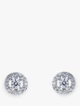 Ivory & Co. Balmoral Round Stud Earrings, Silver