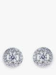 Ivory & Co. Balmoral Round Stud Earrings, Silver