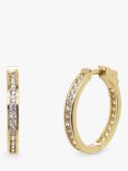 Ivory & Co. Copenhagen Cubic Zirconia Hoop Earrings, Gold