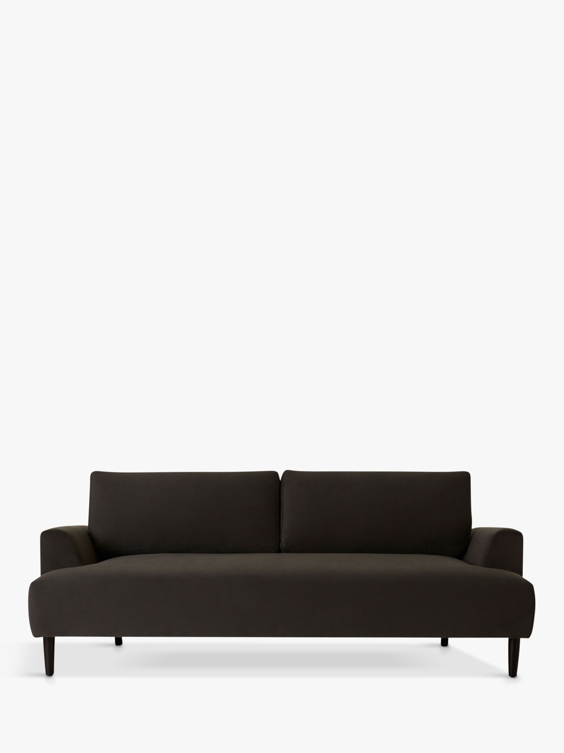 Model 05 Range, Swyft Model 05 Large 3 Seater Sofa, Charcoal Velvet