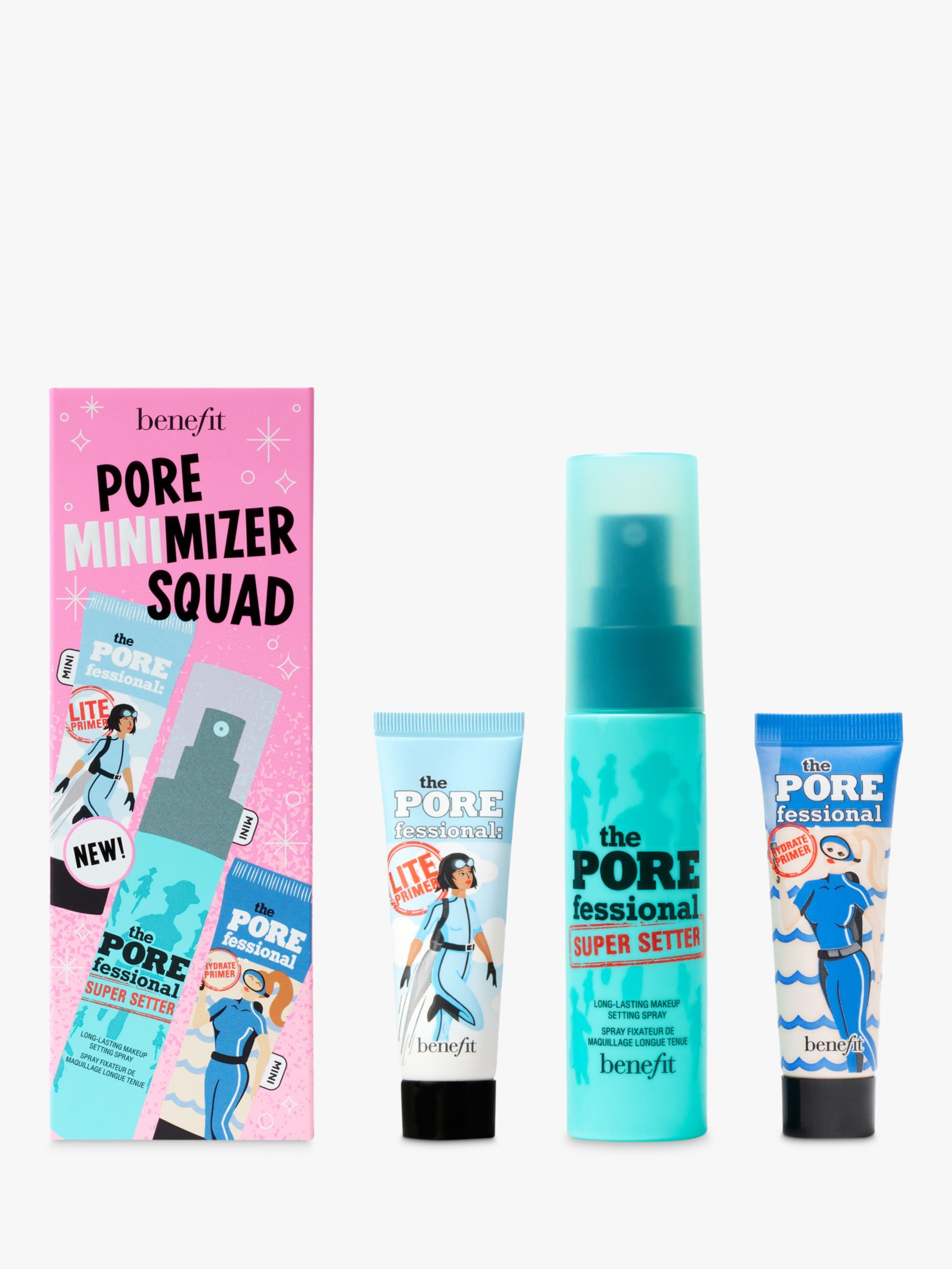 Benefit Pore MINImizer Squad Pore & Setting Spray Set at John Lewis & Partners