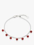 Under the Rose Birthstone Carnelian Chain Bracelet