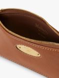 Mulberry Plaque Legacy Natural Vegetable Tan Leather Zip Top Coin Pouch, Oak