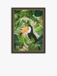 Andrea Haase - Jungle Toucan Framed Print, 77 x 57cm, Green/Multi