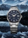 Seiko SPB249J1 Men's Prospex ‘Deep Lake’ Alpinist Automatic Date Bracelet Strap Watch, Silver/Blue