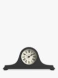 Newgate Clocks Time Machine Silent Sweep Roman Numerals Analogue Mantel Clock, Grey