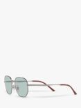 Ray-Ban RB3682 Unisex Irregular Sunglasses, Gunmetal/Green