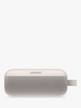 Bose SoundLink Flex Water-resistant Portable Bluetooth Speaker with Built-in Speakerphone, White Smoke