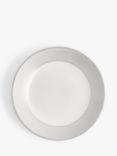 Wedgwood Gio Platinum Fine Bone China Pasta Bowl, 24.5cm, White