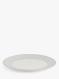Wedgwood Gio Platinum Fine Bone China Oval Platter, 33cm, White