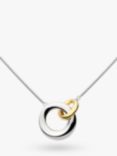 Kit Heath Bevel Cirque Link Necklace, Silver/Gold