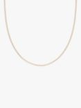 Astrid & Miyu 18ct Gold Plated Tennis Necklace, Gold