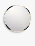 Där Gadany Round Wall Mirror, 80cm, Gold/Black