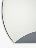 Där Rise Cut-Off Wall Mirror, 70cm, Clear/Smoke