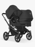 Bugaboo Donkey 5 Duo Pushchair & Carrycot, Midnight Black