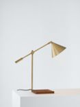 John Lewis + Swoon Mendel Task Table Lamp, Brass