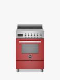 Bertazzoni Professional Series 60cm Electric Range Cooker with Induction Hob, Red