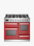Bertazzoni Professional Series XG 100cm Dual Fuel Range Cooker, Red
