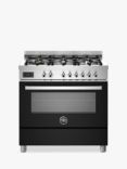 Bertazzoni Professional Series 90cm Dual Fuel Range Cooker, Black