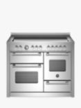 Bertazzoni Master Series 110cm Electric Range Cooker with Induction Hob, Stainless Steel