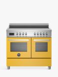 Bertazzoni Professional Series 100cm Electric Range Cooker with Induction Hob, Yellow