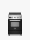 Bertazzoni Professional Series 60cm Electric Range Cooker with Induction Hob, Black