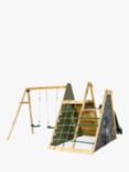 Plum Wooden Climbing Pyramid & Swings