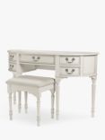 Laura Ashley Clifton Dressing Table and Stool Set, Grey
