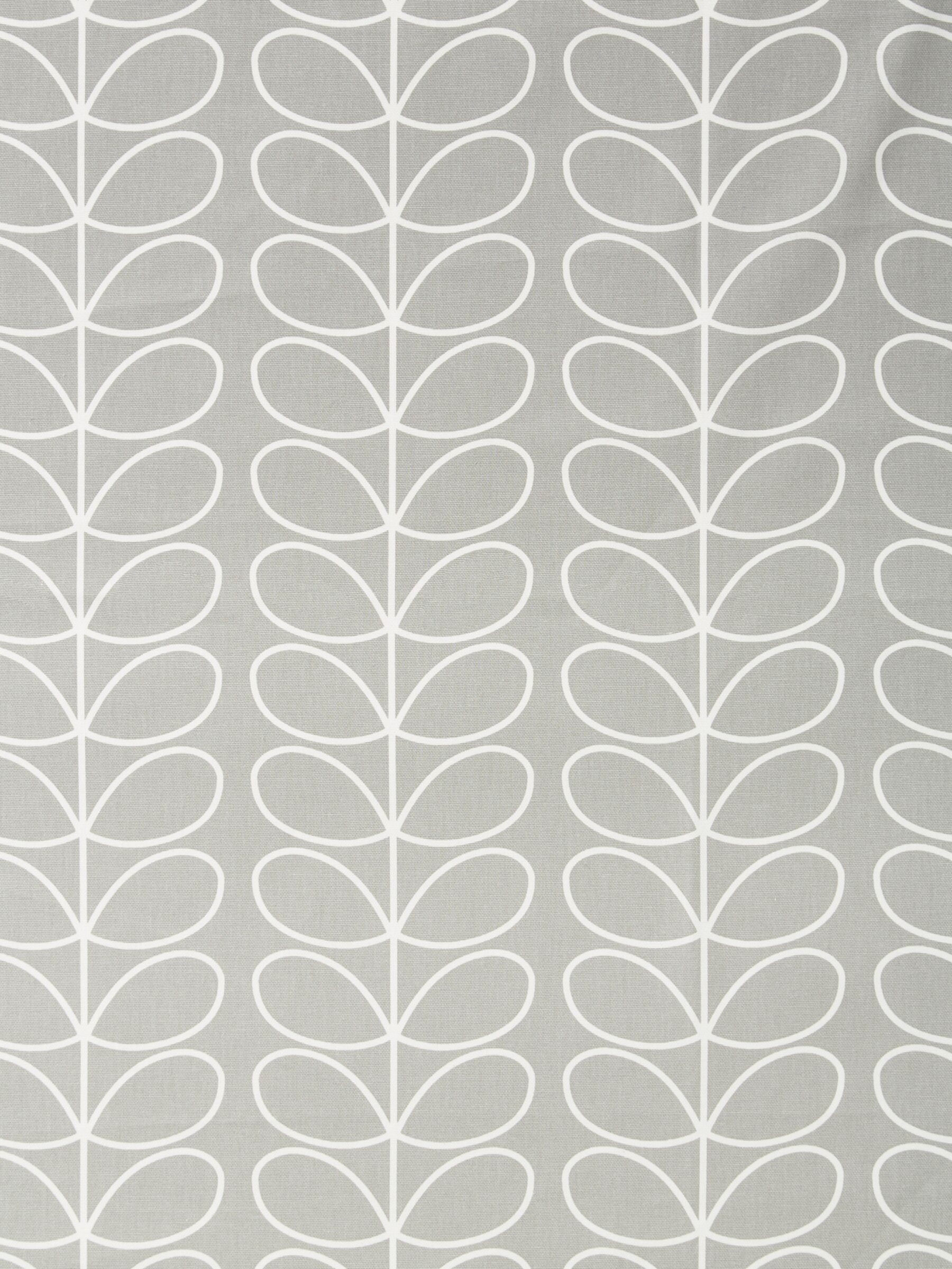 Orla Kiely Linear Stem Made to Measure Curtains or Roman Blind, Silver