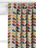 Orla Kiely Multi Stem Made to Measure Curtains or Roman Blind, Tomato