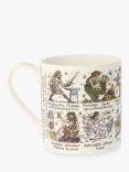 McLaggan Smith Picturemaps Greek & Roman Gods Bone China Mug, 350ml, White/Multi