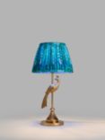 John Lewis + Matthew Williamson Peacock Lamp Base and Peacock Tapered Lampshade, Gold/Blue