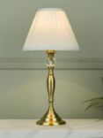 Laura Ashley Ellis Glass Ball Table Lamp, Antique Brass