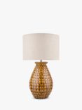 Laura Ashley Liza Ceramic Table Lamp, Gloss Glazed Orange