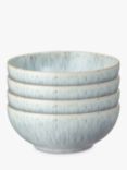 Denby Halo Speckle Stoneware Cereal Bowls, Set of 4, 17cm, Grey