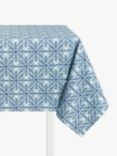 John Lewis Christmas Snowflake PVC Tablecloth Fabric, Blue