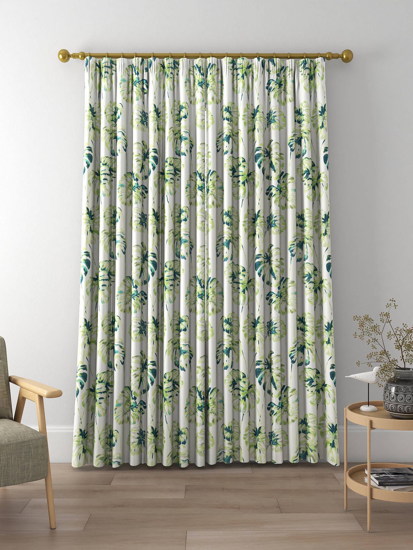 Harlequin Kelapa Made to Measure Curtains, Emerald/Zest