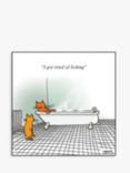 Woodmansterne Cat Bath Blank Greeting Card