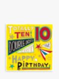 Rachel Ellen Double Digits 10th Birthday Card
