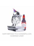 Five Dollar Shake Wise Owl Son Birthday Card