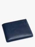 Aspinal of London Classic Smooth Leather Billfold Wallet, Navy
