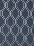 John Lewis Albany Made to Measure Curtains or Roman Blind, Navy